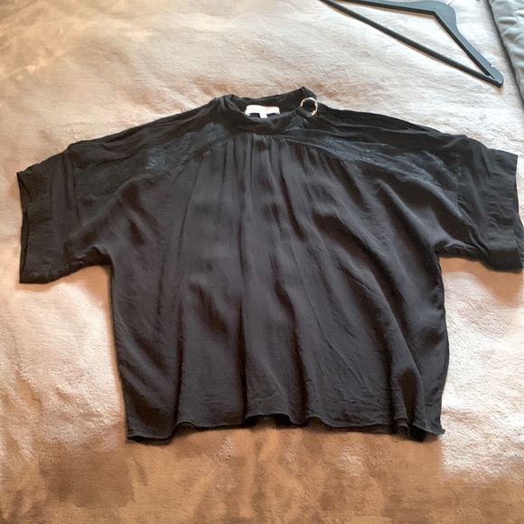 IRO. Cold shoulder blouse. Black. Size 36. - Picture 2 of 6